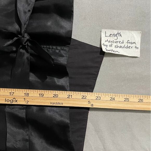 Vintage Black Embroidered Vest Size Rainbow Floral Waistcoat Dopamine Artsy Dark - Picture 8 of 8